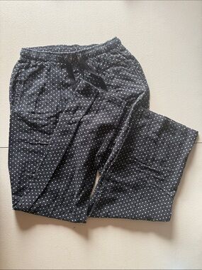 Boxercraft Gymnast Black Polka Dot Lounge Pants Size: S
